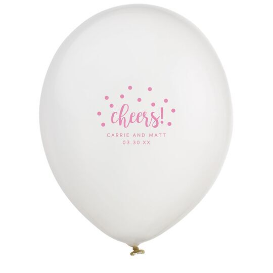 Confetti Dots Cheers Latex Balloons