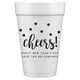 Confetti Dots Cheers Styrofoam Cups Image 3 of 5
