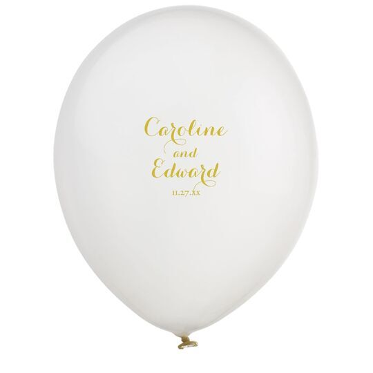 Darling Script Latex Balloons