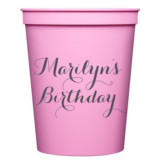 Darling Script Stadium Cups