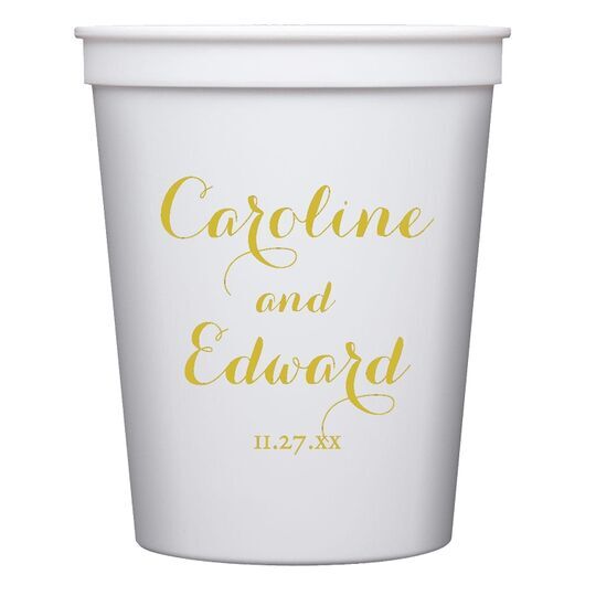 Darling Script Stadium Cups