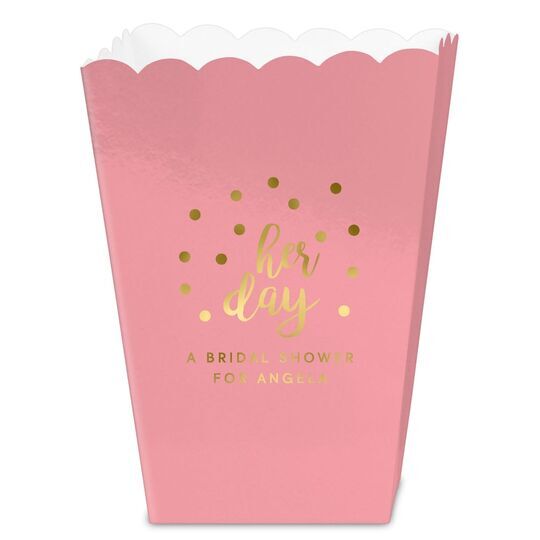 Confetti Dots Her Day Mini Popcorn Boxes