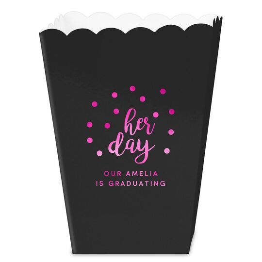 Confetti Dots Her Day Mini Popcorn Boxes