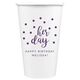 Confetti Dots Her Day Paper Coffee Cups Image 2 of 3