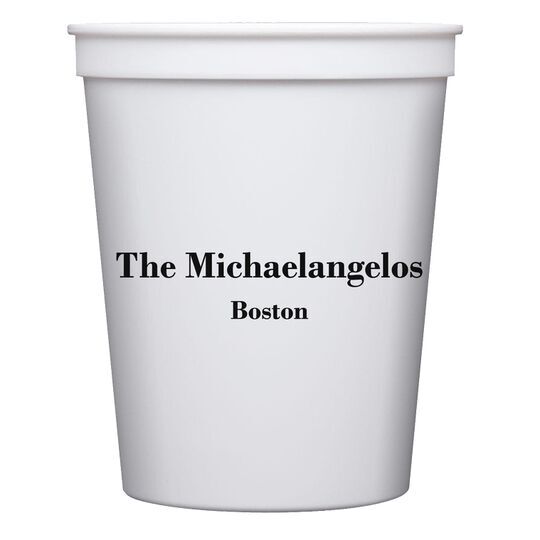 Michaelangelo Stadium Cups