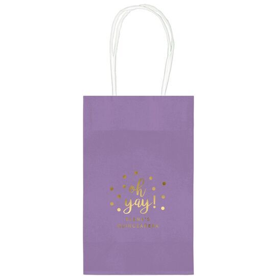 Confetti Dots Oh Yay! Medium Twisted Handled Bags