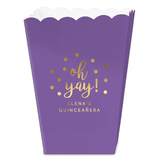 Confetti Dots Oh Yay! Mini Popcorn Boxes
