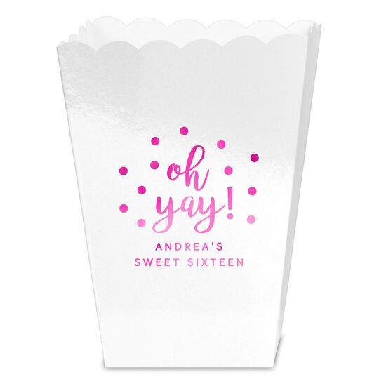 Confetti Dots Oh Yay! Mini Popcorn Boxes