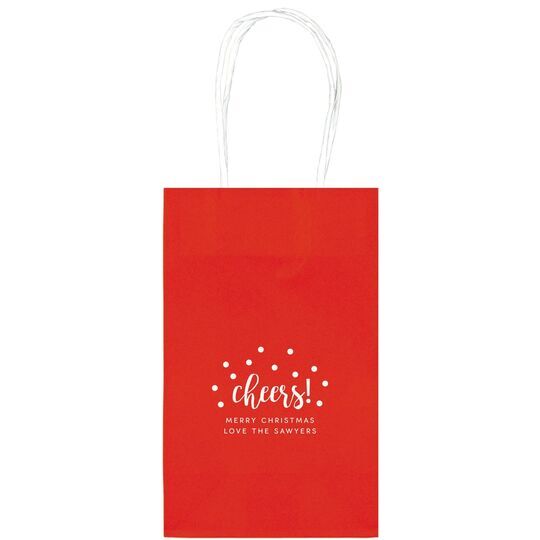 Confetti Dots Cheers Medium Twisted Handled Bags