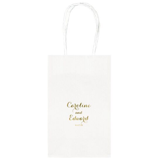Darling Script Medium Twisted Handled Bags