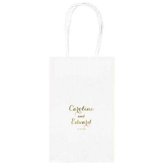 Darling Script Medium Twisted Handled Bags