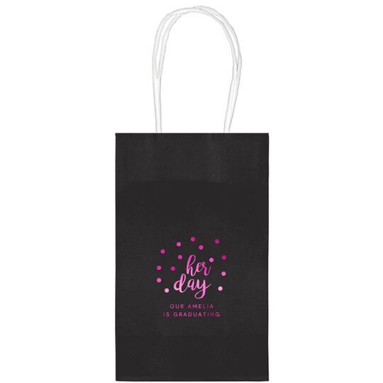 Confetti Dots Her Day Medium Twisted Handled Bags