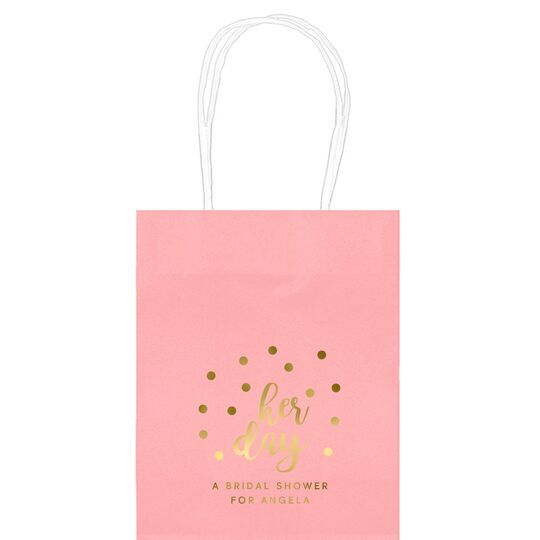 Confetti Dots Her Day Mini Twisted Handled Bags