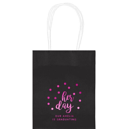 Confetti Dots Her Day Mini Twisted Handled Bags