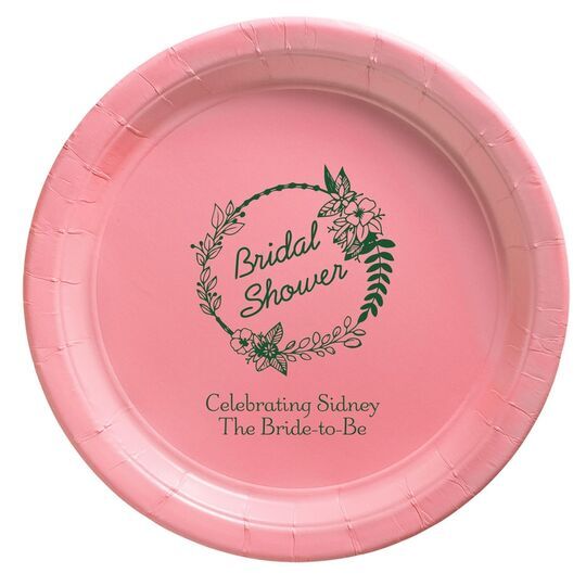 bridal paper plates