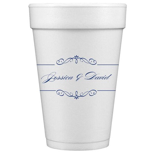 Bellissimo Scrolled Styrofoam Cups