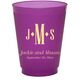 Condensed Monogram with Text Colored Shatterproof Cups Image 1 of 2
