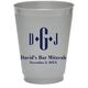 Condensed Monogram with Text Colored Shatterproof Cups Image 2 of 2