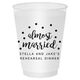 Confetti Dots Almost Married Shatterproof Cups Image 1 of 3