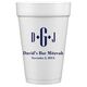 Condensed Monogram with Text Styrofoam Cups Image 2 of 2