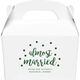 Confetti Dots Almost Married Gable Favor Boxes Image 2 of 3