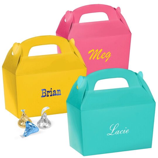 Design Your Own Big Name Gable Favor Boxes