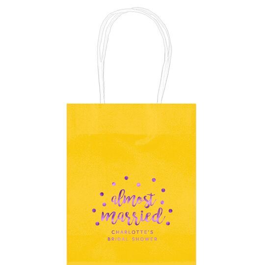 Confetti Dots Almost Married Mini Twisted Handled Bags