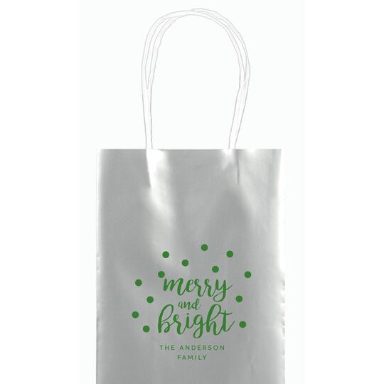 Confetti Dots Merry and Bright Mini Twisted Handled Bags