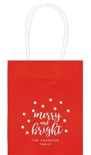 Confetti Dots Merry and Bright Mini Twisted Handled Bags