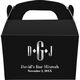 Condensed Monogram with Text Gable Favor Boxes Image 2 of 2