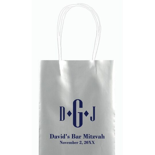 Condensed Monogram with Text Mini Twisted Handled Bags