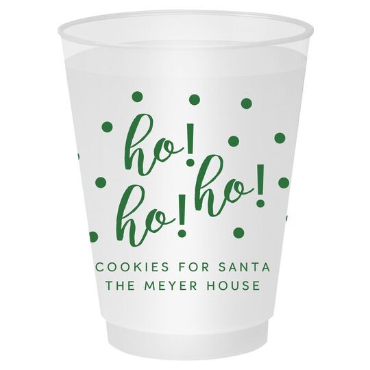 Confetti Dots Ho! Ho! Ho! Shatterproof Cups