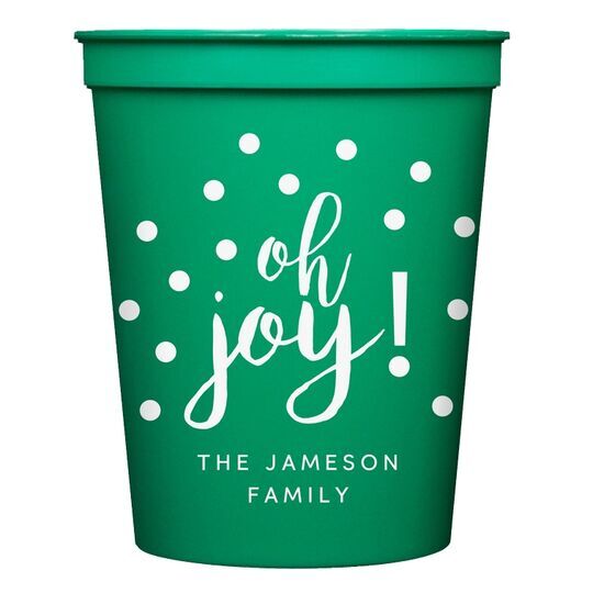 Confetti Dots Oh Joy Stadium Cups