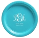 Fancy Script Monogram with Text Paper Plates Image 2 of 2