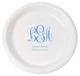 Fancy Script Monogram with Text Plastic Plates Image 2 of 2
