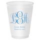 Fancy Script Monogram with Text Shatterproof Cups Image 2 of 2