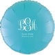 Fancy Script Monogram with Text Mylar Balloons Image 2 of 2