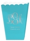 Fancy Script Monogram with Text Mini Popcorn Boxes Image 2 of 2