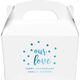 Confetti Dots Our Love Gable Favor Boxes Image 1 of 3