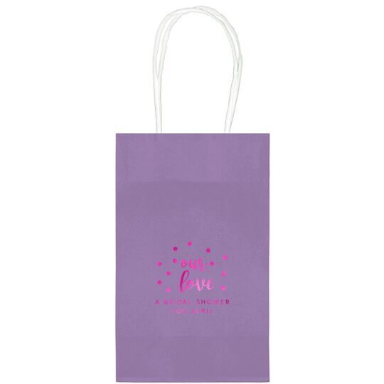 Confetti Dots Our Love Medium Twisted Handled Bags
