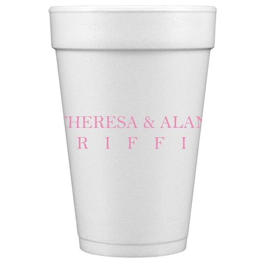 Griffin Styrofoam Cups