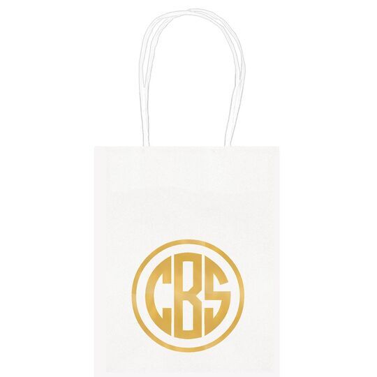 Framed Rounded Monogram Mini Twisted Handled Bags