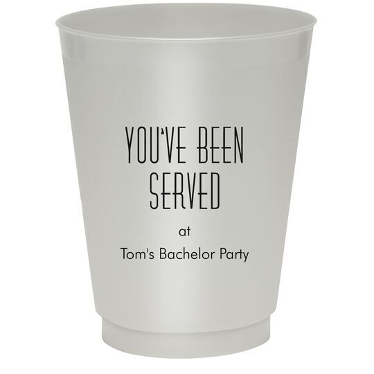 You've Been Served Colored Shatterproof Cups