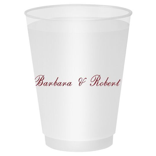 Formal Script Shatterproof Cups