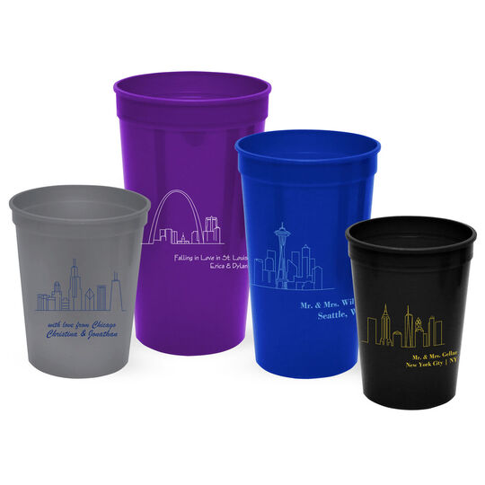 Design Your Own Skyline Stadium Cups