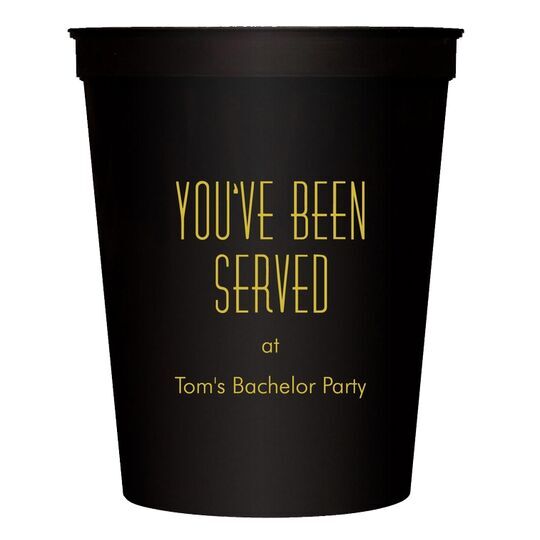 You've Been Served Stadium Cups