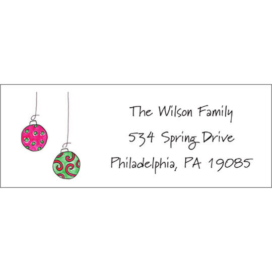 Deck The Halls Return Address Labels