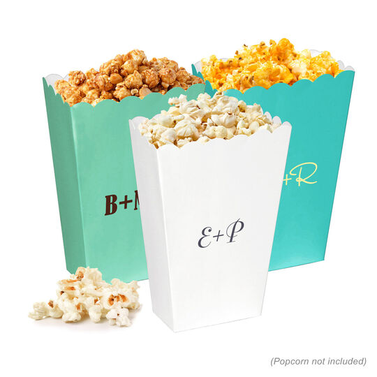 Large Initials Mini Popcorn Boxes