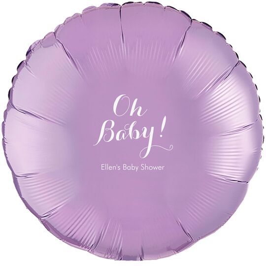Elegant Oh Baby Mylar Balloons