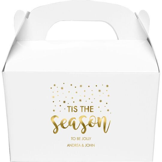 Tis The Season Gable Favor Boxes